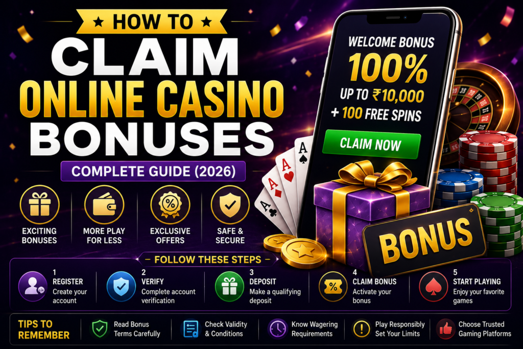 How to claim online casino bonuses