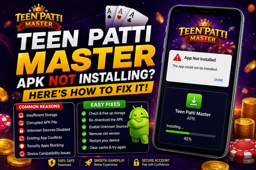 Teen Patti APK Installation Fix Guide